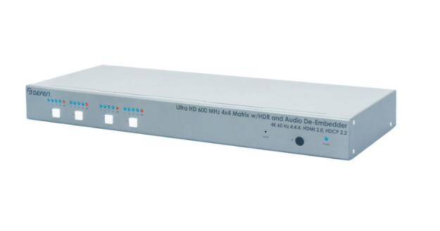 Gefen EXT-UHD600A-44  4K Ultra HD 600 MHz 4x4 Matrix - 4096 x 2160 - 4K - 4 x 4 - Display - 4 x HDMI Out