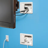 Arlington™ TVL2508K Low Profile TV BRIDGE™ Kit for Shallow Wall Depths (White)
