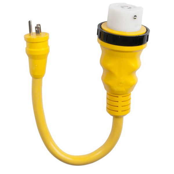 MARINCO 17950056 Pigtail Adapter, 15A 125V Male to 50A 125/250V Female