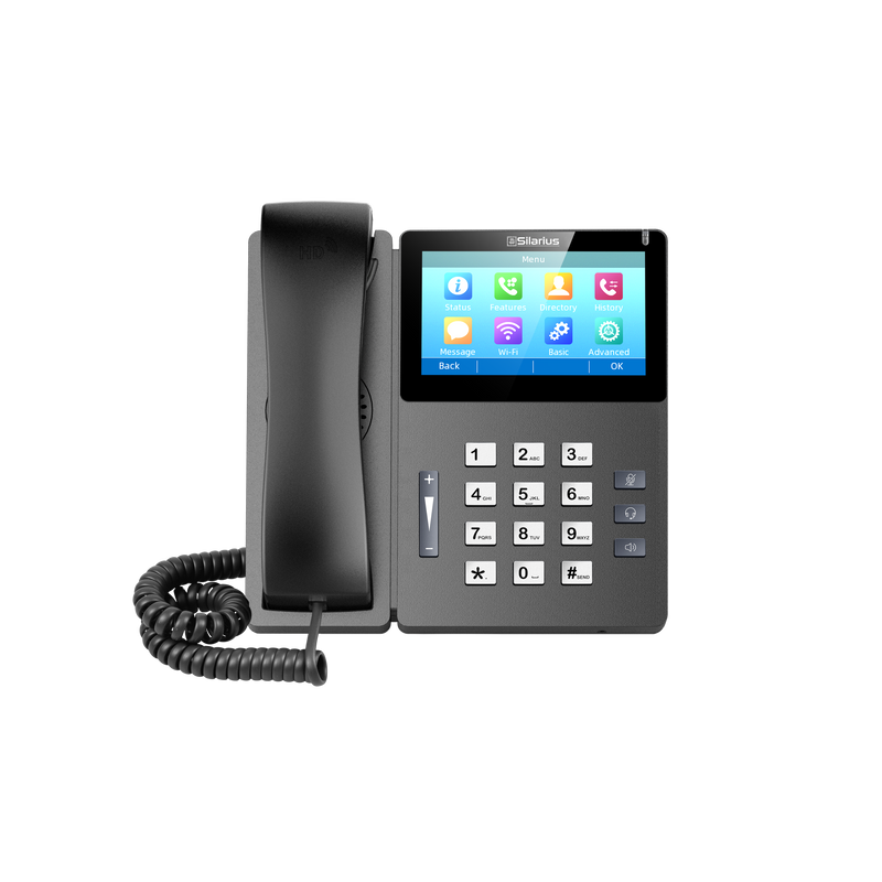 Silarius SILETIPP10SPWB Elite Touch Screen SIP IP Phone