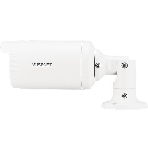 Hanwha ANO-L6082R Wisenet A-Series 2MP WDR IR Bullet IP Camera, 3.3-10.3mm Motorized Varifocal Lens, White