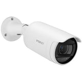 Hanwha ANO-L6082R Wisenet A-Series 2MP WDR IR Bullet IP Camera, 3.3-10.3mm Motorized Varifocal Lens, White