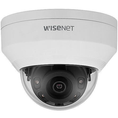 Hanwha ANV-L6012R Wisenet A-Series 2MP Outdoor IR Vandal Dome IP Camera, 2.8mm Fixed Lens, White