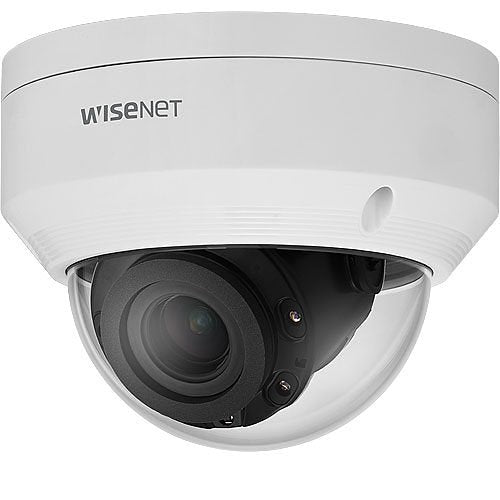 Hanwha ANV-L6082R Wisenet A-Series 2MP WDR Outdoor IR Dome IP Camera, 3.2-10mm Motorized Varifocal Lens, White