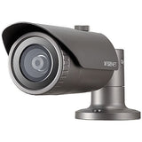 Hanwha QNO-6022R1 Wisenet Q 2MP WDR IR Bullet IP Camera, 4mm Fixed Lens, Black