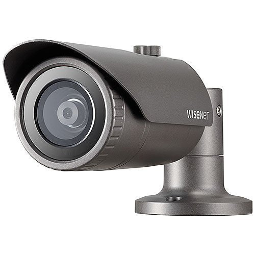 Hanwha QNO-6022R1 Wisenet Q 2MP WDR IR Bullet IP Camera, 4mm Fixed Lens, Black