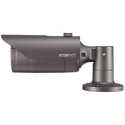 Hanwha QNO-6022R1 Wisenet Q 2MP WDR IR Bullet IP Camera, 4mm Fixed Lens, Black