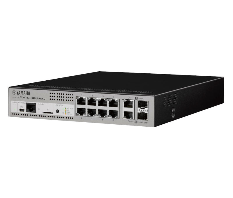 Yamaha SWR2311P-10G Pro Intelligent L2 Gigabit Network Switch with PoE