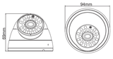 ***DISCONTINUED*** Silarius SIL-VDT5MP 5MP Dome Turret camera - 3.6mm lens