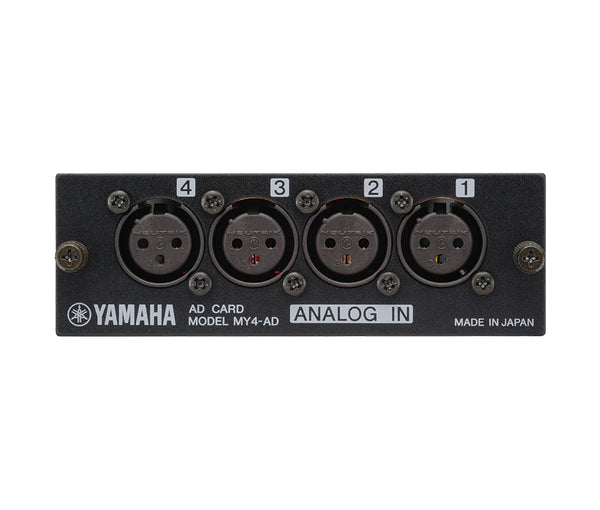 Yamaha YAC-MY4AD Pro 4-Channel Line Level Analog Input Card