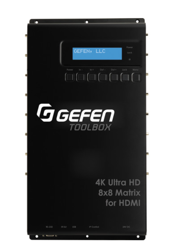 Gefen GTB-HD4K2K-848-BLK ToolBox 8x8 4K HDMI Matrix Switcher