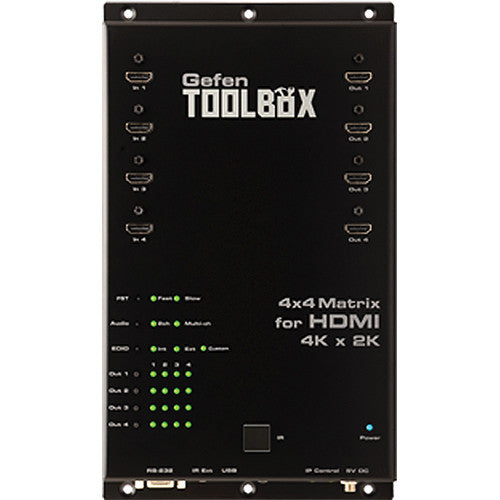 Gefen GTB-HD4K2K-444-BLK ToolBox 4x4 Matrix for HDMI 4K x 2K (Black)