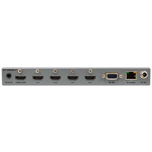 Gefen EXT-UHD600-41 4K Ultra HD 600 MHz 4x1 HDMI Switcher with HDR Support
