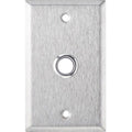 Alarm Controls RP-100302 Remote Wall Plate with White Push Button, Single Gang, Weatherproof, Stainless Steel