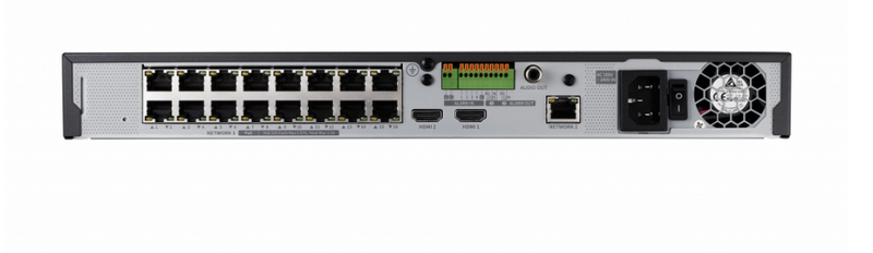 Hanwha Techwin WiseNet QRN-1630S-4TB 16-Channel 8MP PoE NVR with 4TB HDD