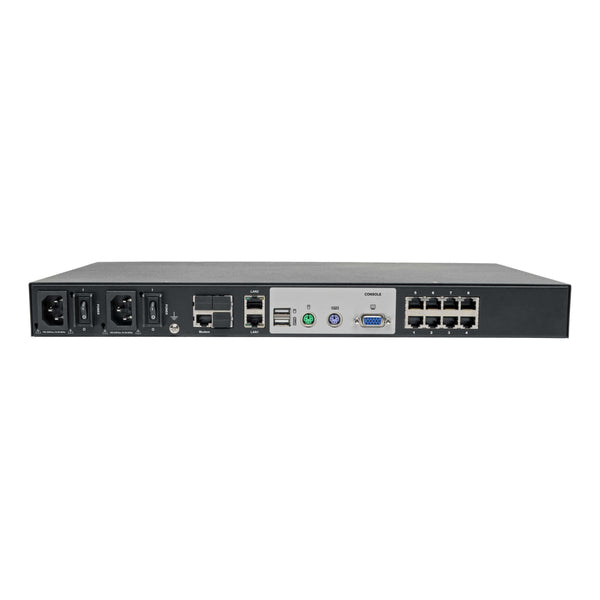 Tripp Lite B064-008-01-IPG 8-Port Cat5 KVM over IP Switch with Virtual Media - 1 Local & 1 Remote User, 1U Rack-Mount, TAA