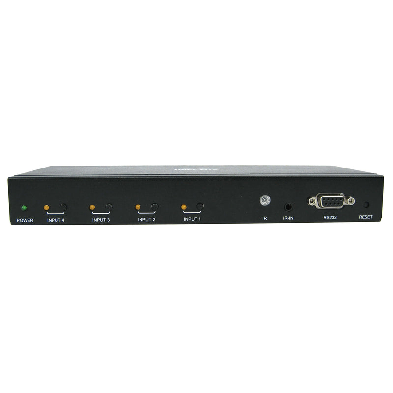 Tripp Lite B320-4X1-HH-K1 4-Port HDMI Switch Kit, 4K 60 Hz, 4 HDMI Inputs to 1 HDMI over Cat6 Extender, 50 ft., TAA